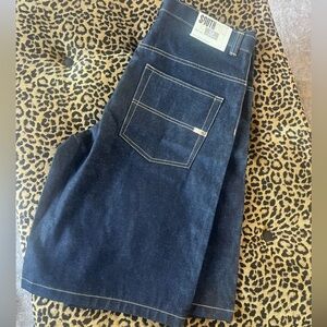 VTG Southpole Jean Shorts Mens Denim Jorts Hip Hop Grunge Baggy Y2K Skater SZ 38